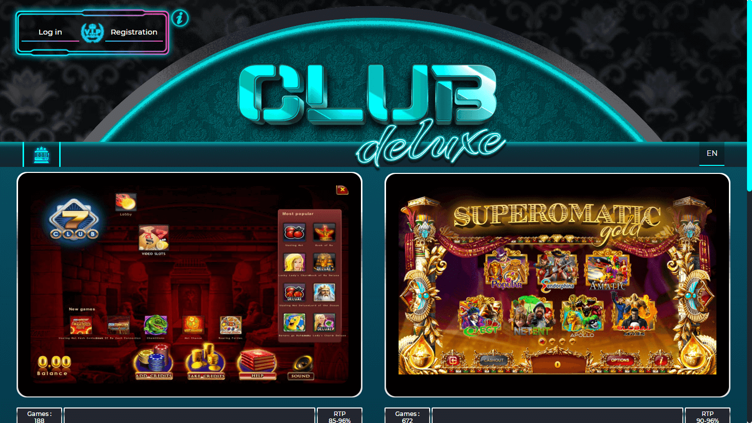 Club Deluxe Casino Desktop screenshot